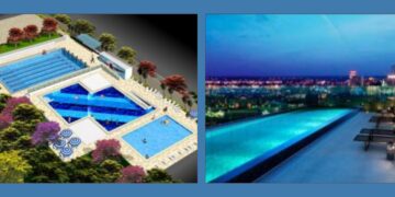 Piscinas e áreas wellness inteligentes nos edifícios arquitetura, automação e integração com BMS