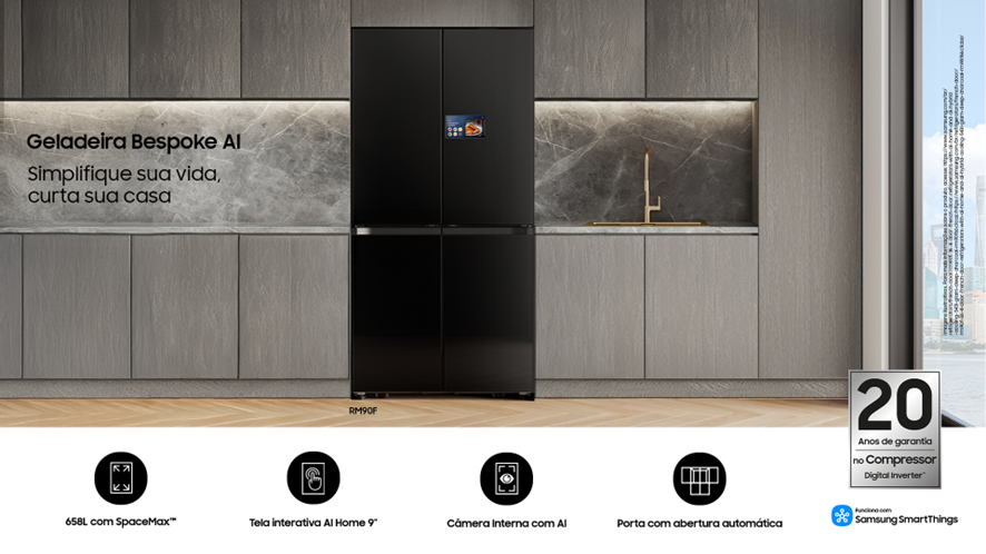 Casa inteligente da Samsung conecta lares para desconectar consumidores de tarefas domésticas