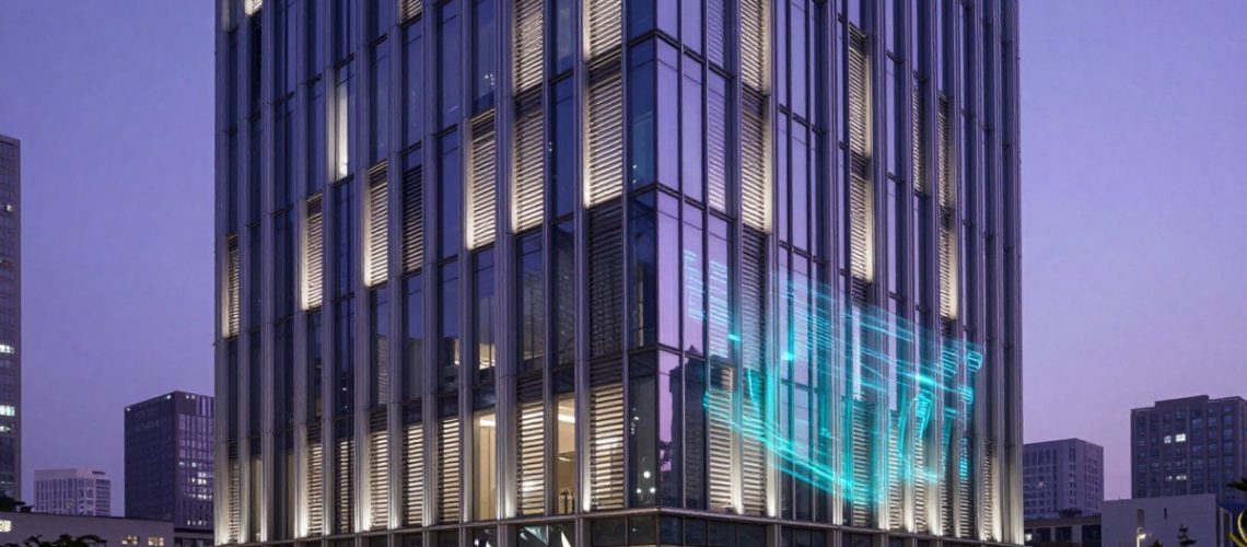 Fachadas inteligentes como a automação de proteção solar está redefinindo a eficiência e a produtividade em edifícios comerciais